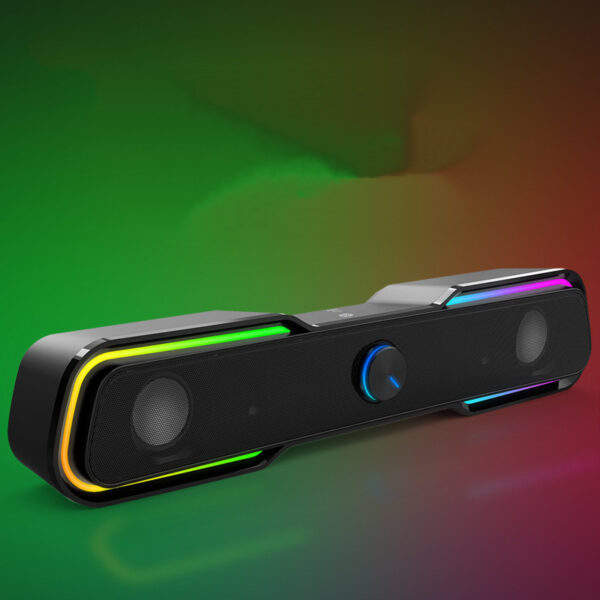 Multimedia Wired Rgb Luminous Subwoofer Computer Notebook Audio Box - Image 3