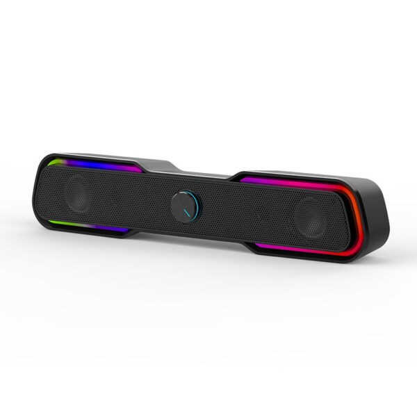 Multimedia Wired Rgb Luminous Subwoofer Computer Notebook Audio Box - Image 6